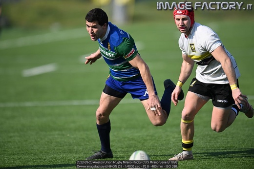 2022-03-20 Amatori Union Rugby Milano-Rugby CUS Milano Serie B 1896